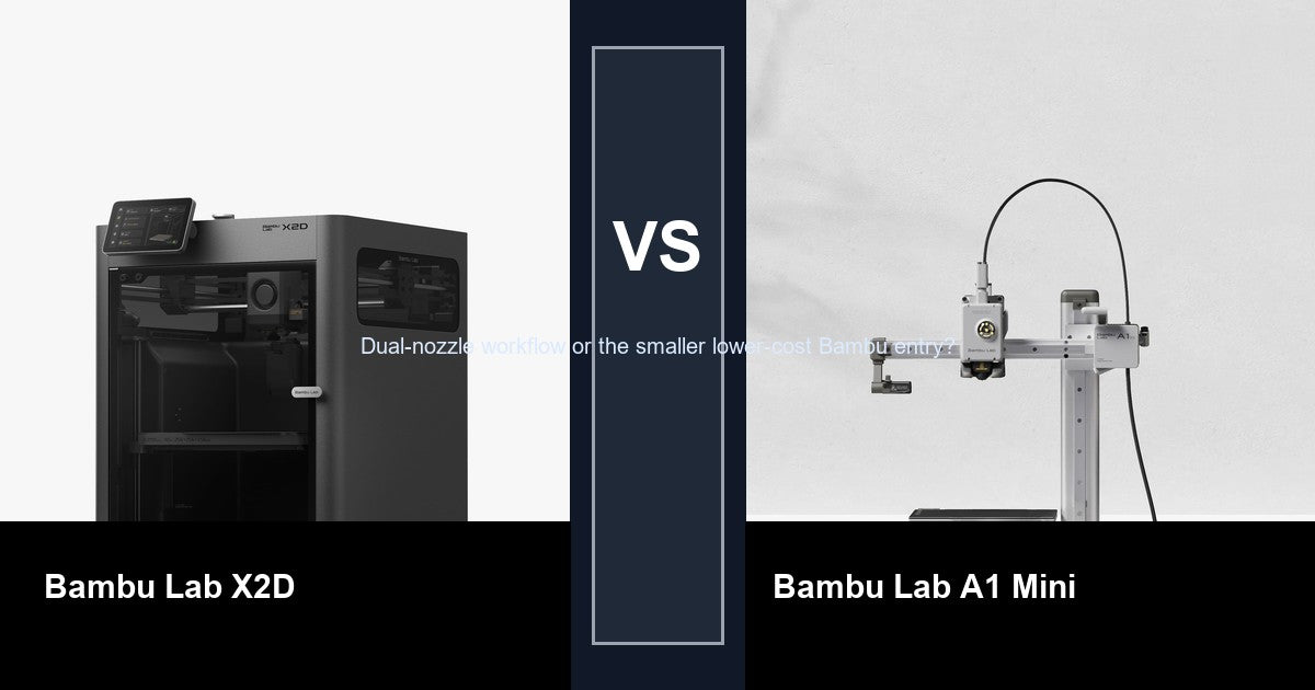 Bambu Lab X2D vs A1 Mini: A1 Mini Is Better for Most Buyers