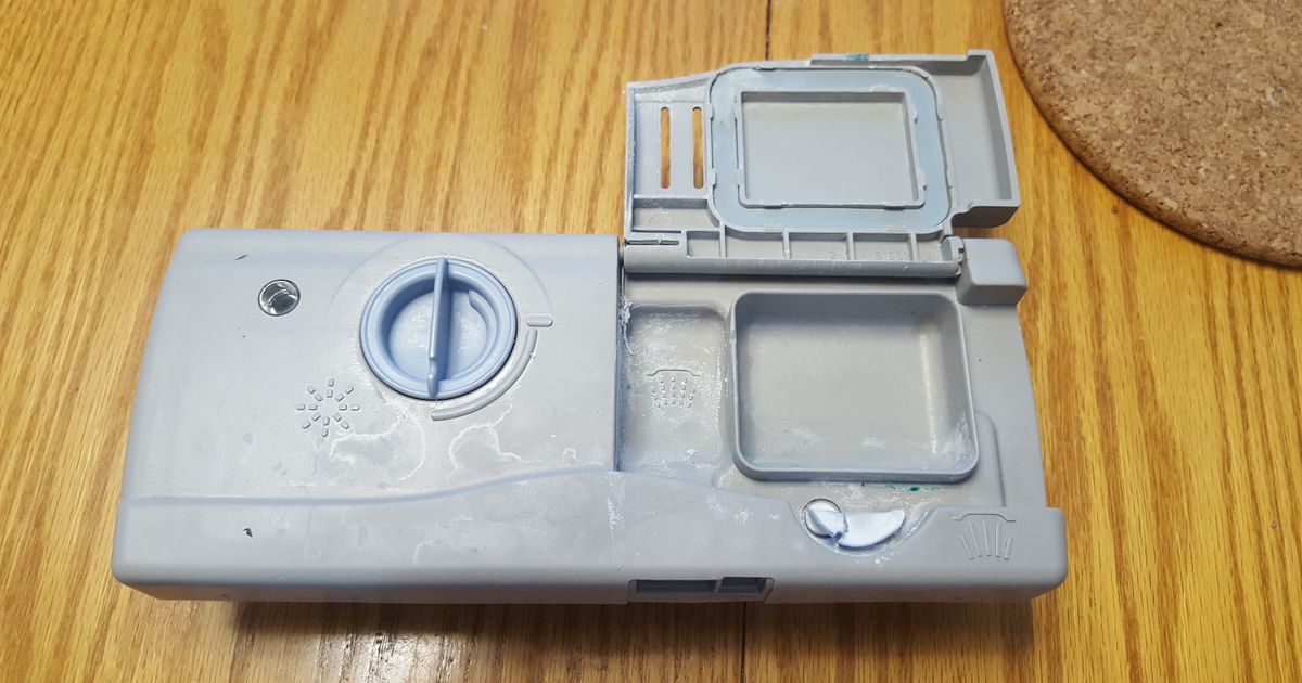 Kenmore Whirlpool Dishwasher Detergent Door Latch: A 3D Printed Fix for Broken Soap Dispenser Catches