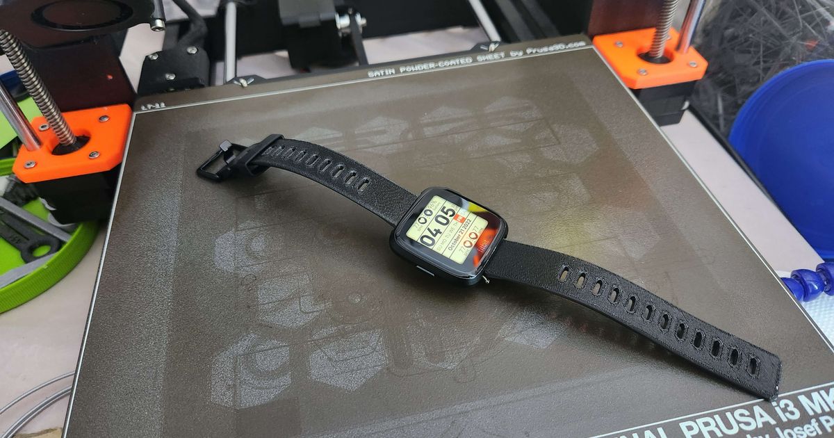 3D printed repair part for a Fitbit Versa watch-band connector