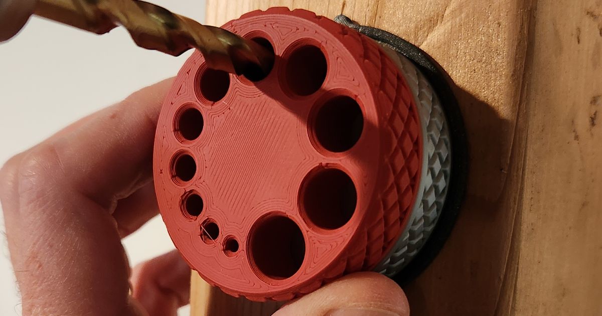 3D printed drill guide and dust catcher used for cleaner wall drilling and straighter hole starts