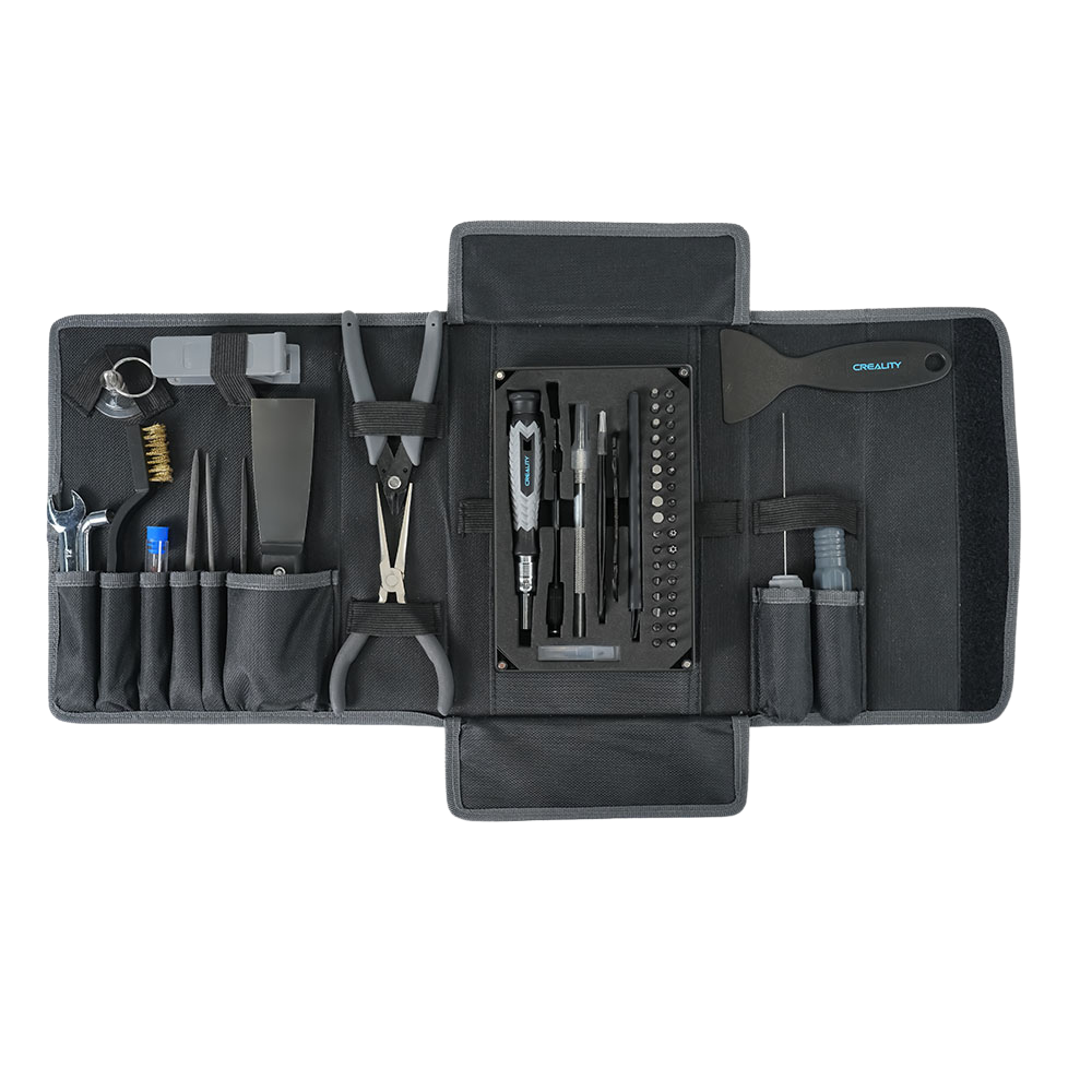 Creality 74-piece 3D printer tool wrap kit with bench maintenance tools