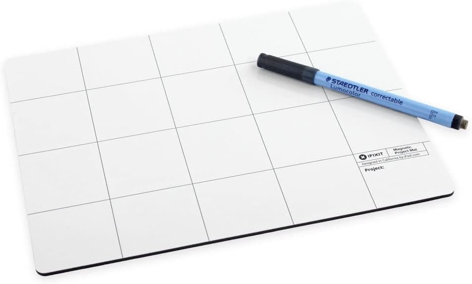iFixit Magnetic Project Mat for printer repairs electronics work and bench-side screw organization