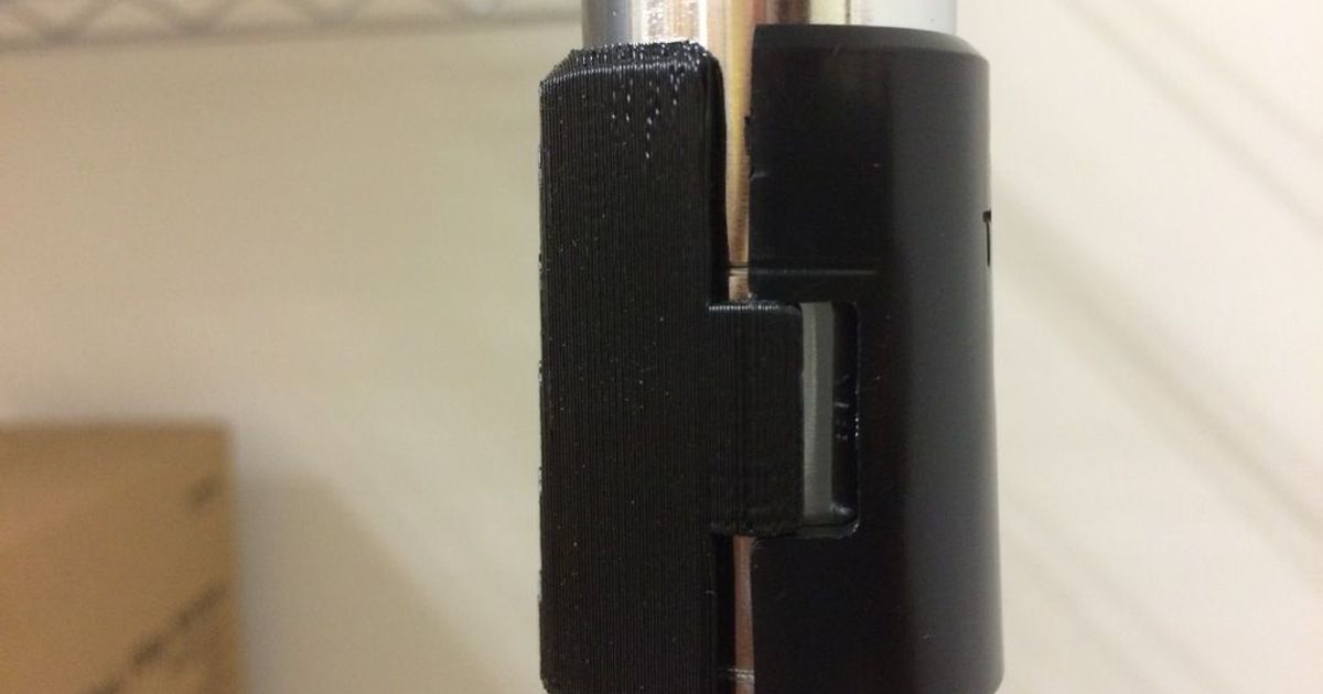 3D printed wire shelf clip replacement for round shelving posts
