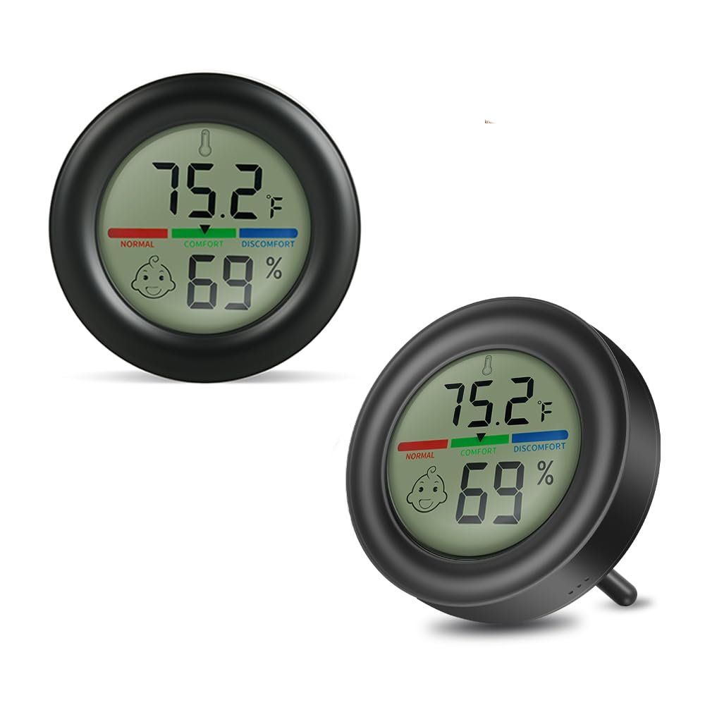 Budget display hygrometer for 3D printer room humidity checks and filament storage monitoring