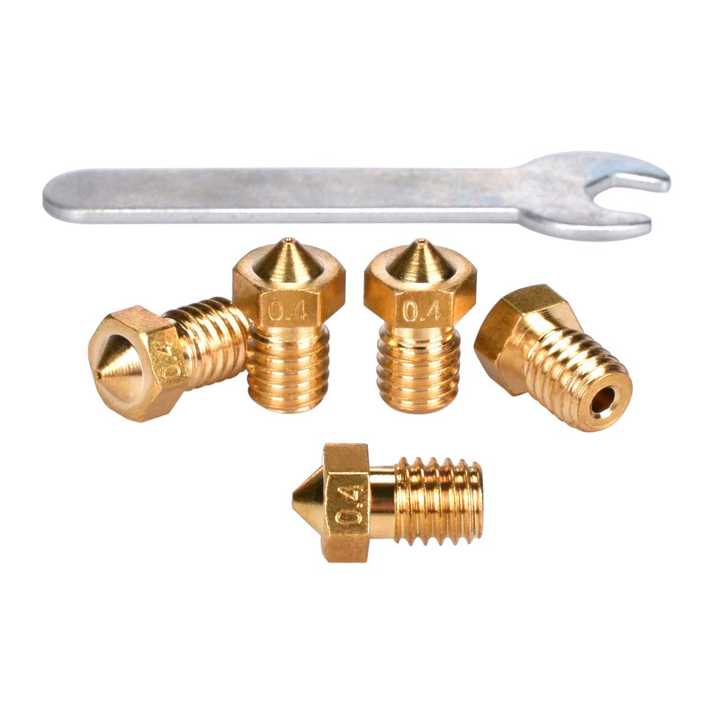 BIQU brass 0.4 mm replacement nozzles for 3D printers