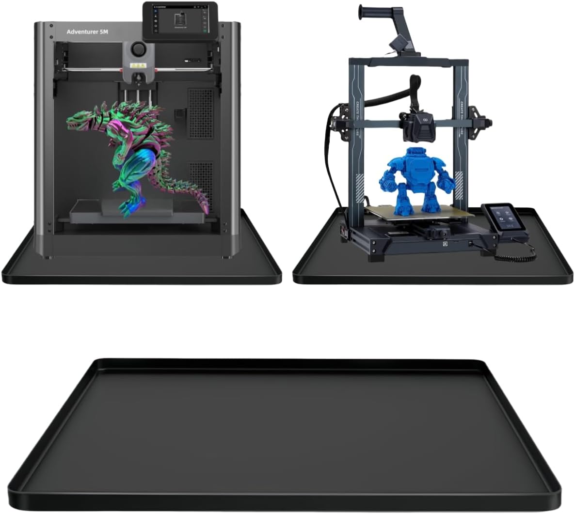 Frezonika 18X15 Anti-Slip Mat for 3D Printers, Compatible with Flashforge, Comgrow, Elegoo, Bambulab and Most of 3D Printers, Desk Surface Protector 3D Printer Accessories