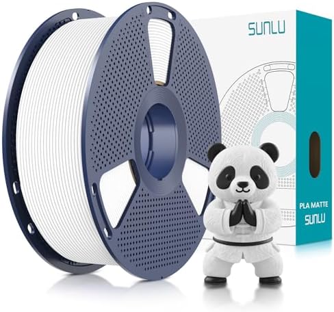 SUNLU Matte PLA filament spool for lower-gloss 3D printing finishes