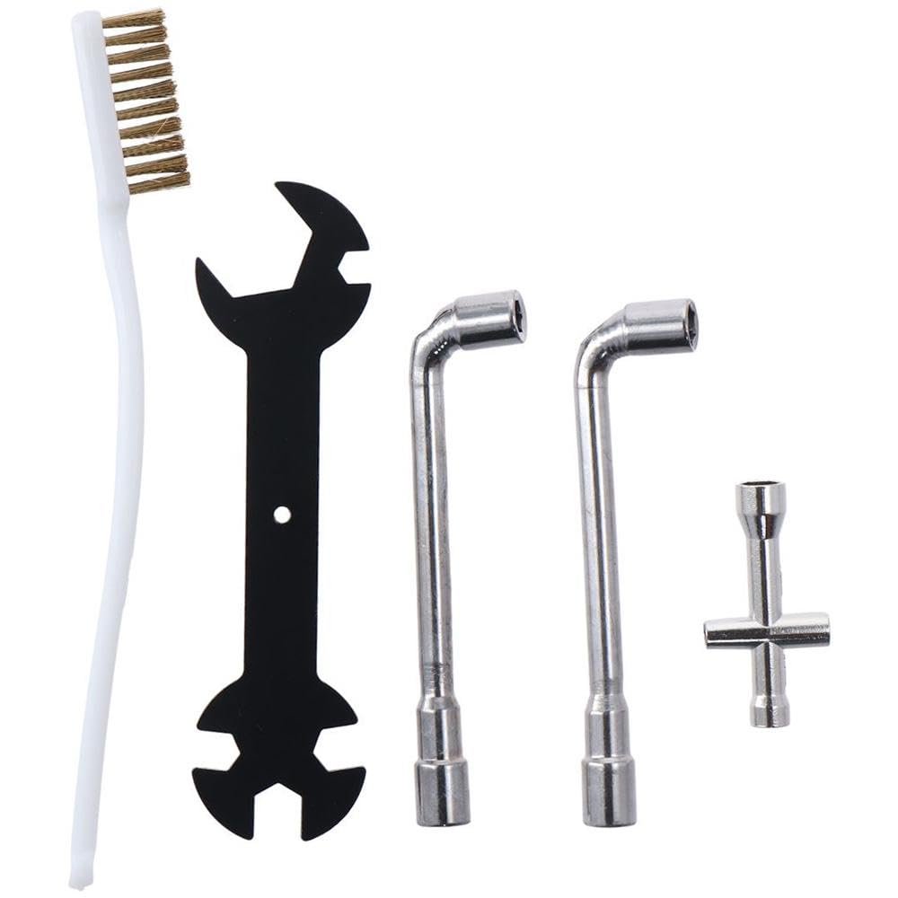 3D Printer Nozzle Wrench Cleaning Kit 6mm 7mm Multiple Sizes 5 in 1 Multi-Function Wrench 5 Tools for Fixed Mk8 Ender 3