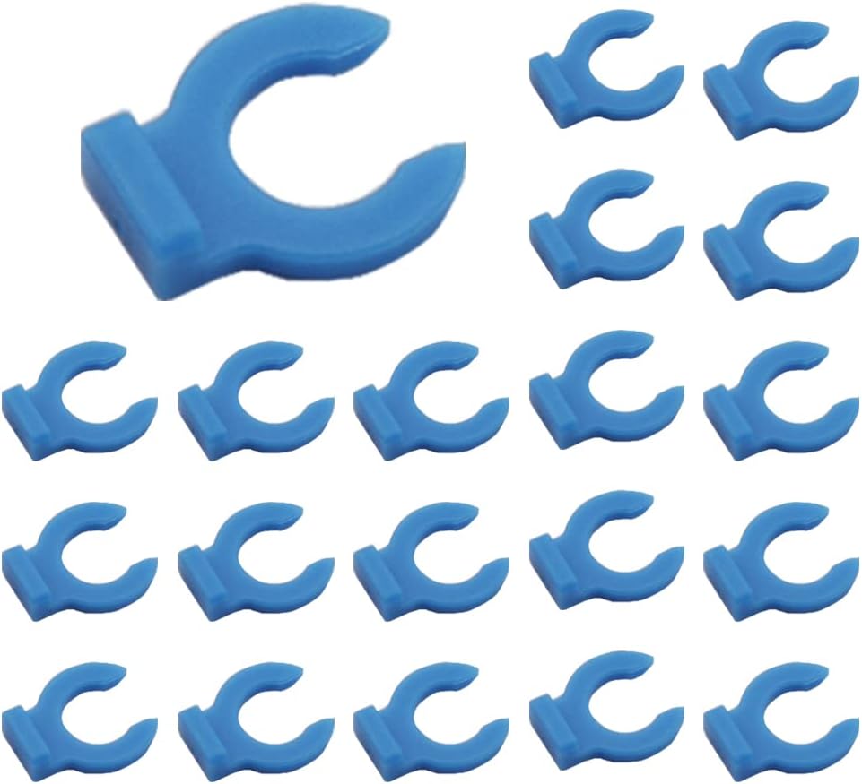 Bowden collet clips for PTFE tube retention on FDM 3D printer extruder couplers