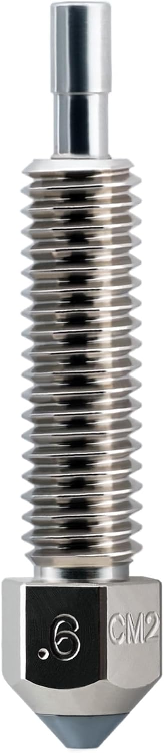 Micro Swiss CM2 FlowTech 0.6 mm nozzle for faster functional 3D prints and abrasive filament durability