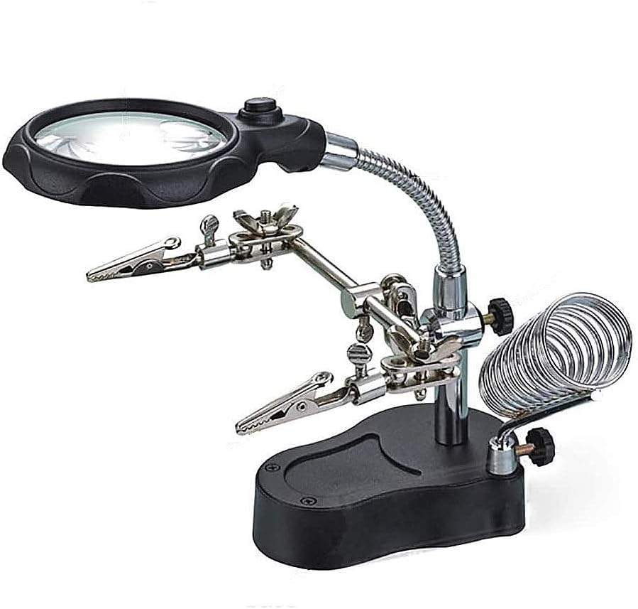 ZRAMO helping hands magnifier for 3D printer wiring repairs