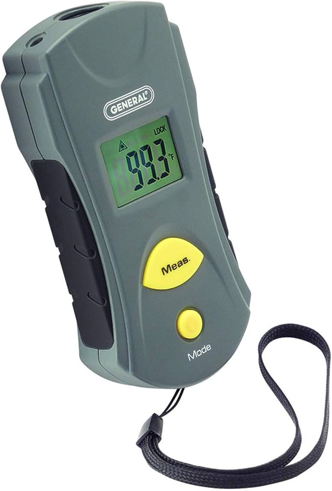 General IRT102 infrared thermometer for non-contact temperature checks around 3D printer beds and enclosures