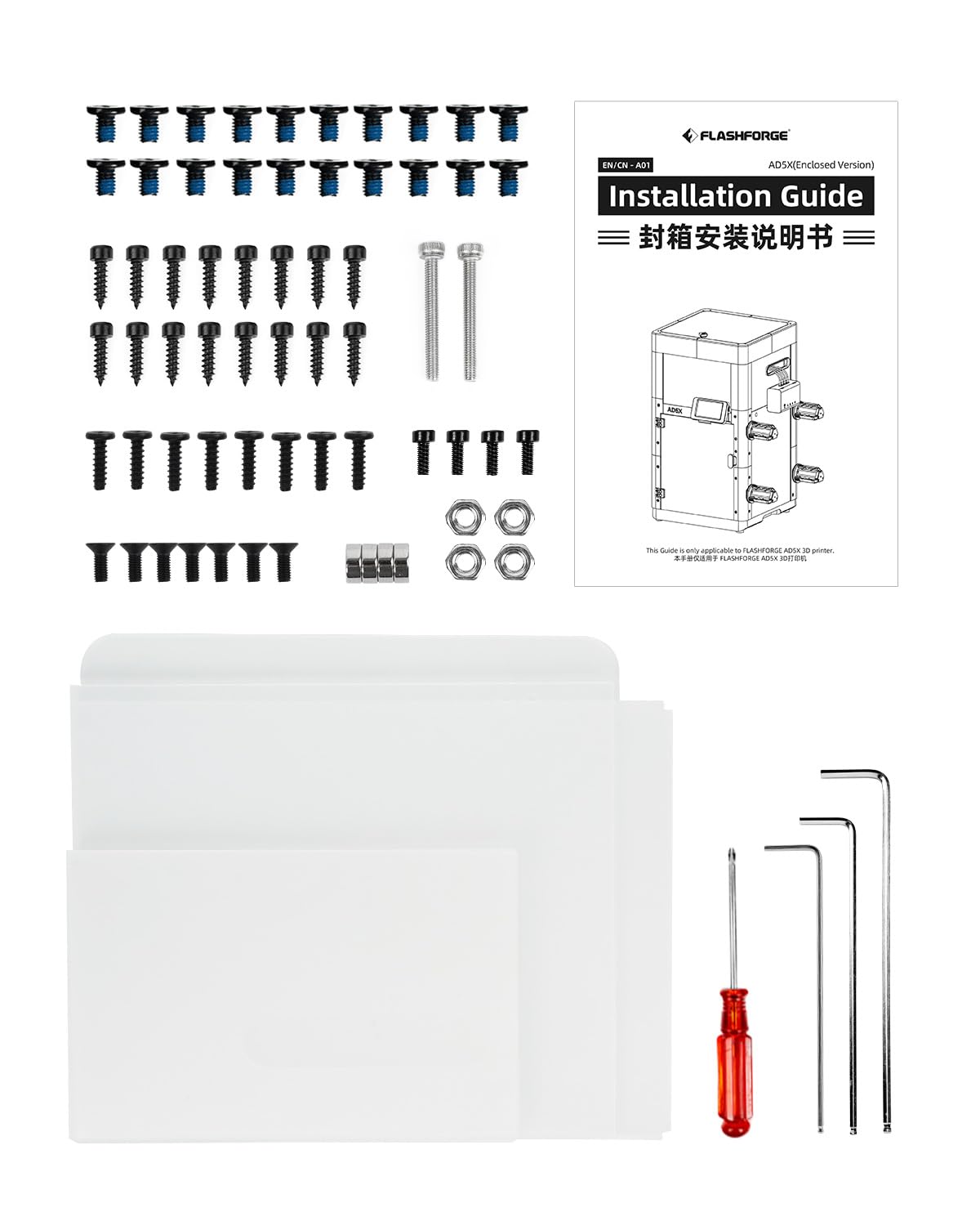 Flashforge AD5X enclosure module upgrade for a cleaner and more controlled 3D printing setup
