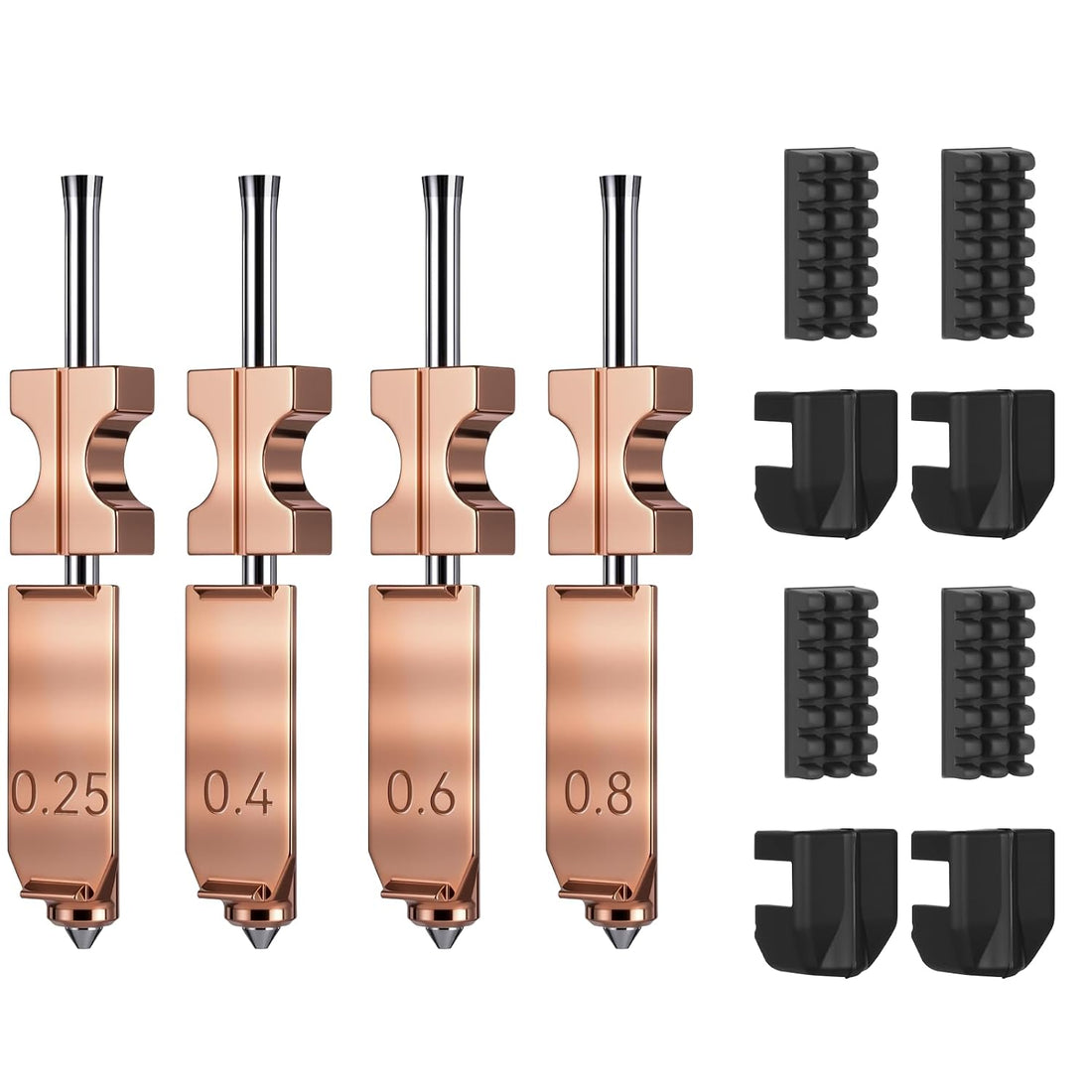 AD5X hardened quick-swap nozzle kit for diagnosing abrasive filament nozzle wear