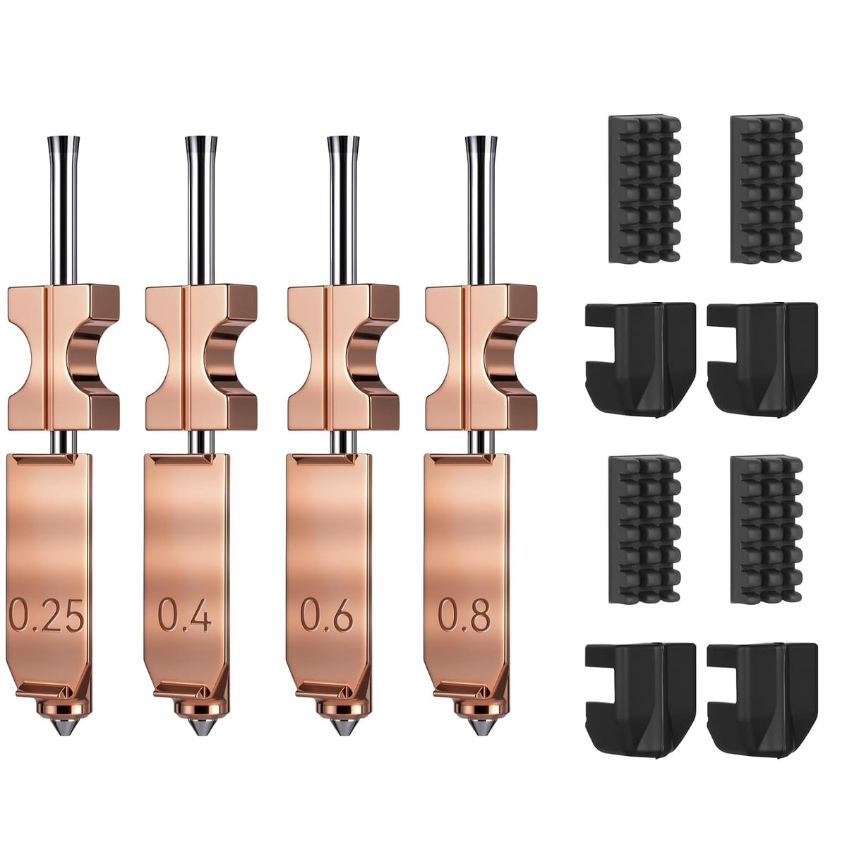 AD5X hardened quick-swap nozzle kit for diagnosing abrasive filament nozzle wear