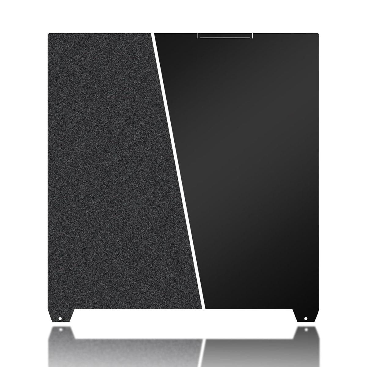 370x370mm Black Build Plate for Creality K2 Plus, Double Sided Textured PEI+Smooth PEI Flexible Spring Steel Platform Heated Printing Bed for Creality K2 Plus 3D Printer