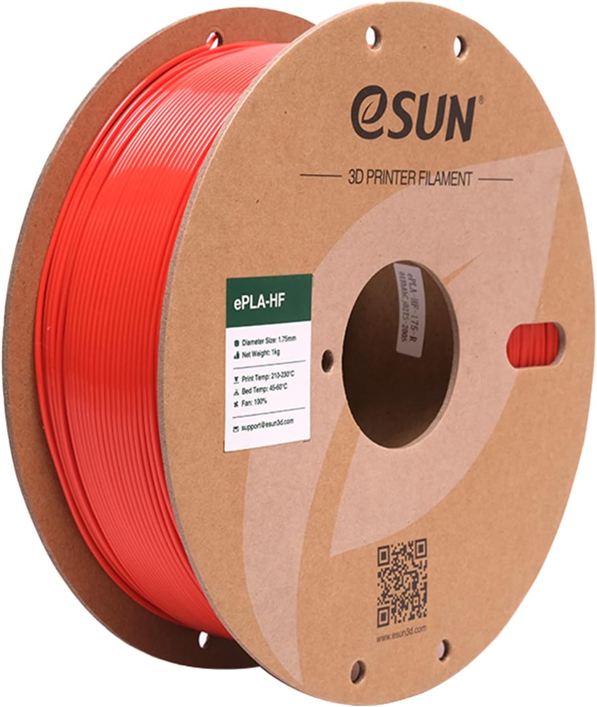 eSUN High Speed PLA Filament 1.75mm, Speedy PLA 3D Printer Filament for Fast Printing, Dimensional Accuracy +/- 0.03mm, 1KG Spool (2.2 LBS) 3D Printing Filament for 3D Printers,Red