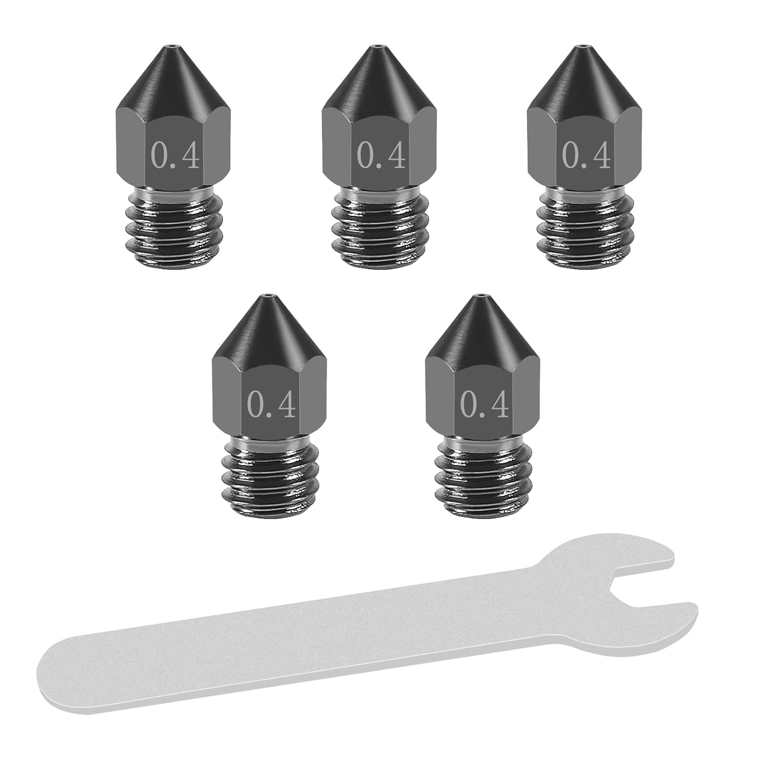 Aokin hardened steel MK8 nozzle set for 1.75mm filament printers