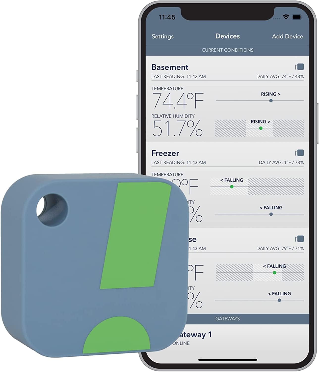 SensorPush HT1 humidity sensor for filament storage boxes, dry cabinets, and remote logging