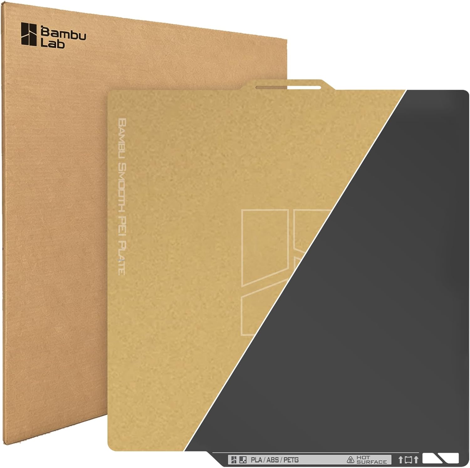 Bambu Lab Smooth PEI Plate for A1 for cleaner first-layer bottom finish and OEM spare-surface use