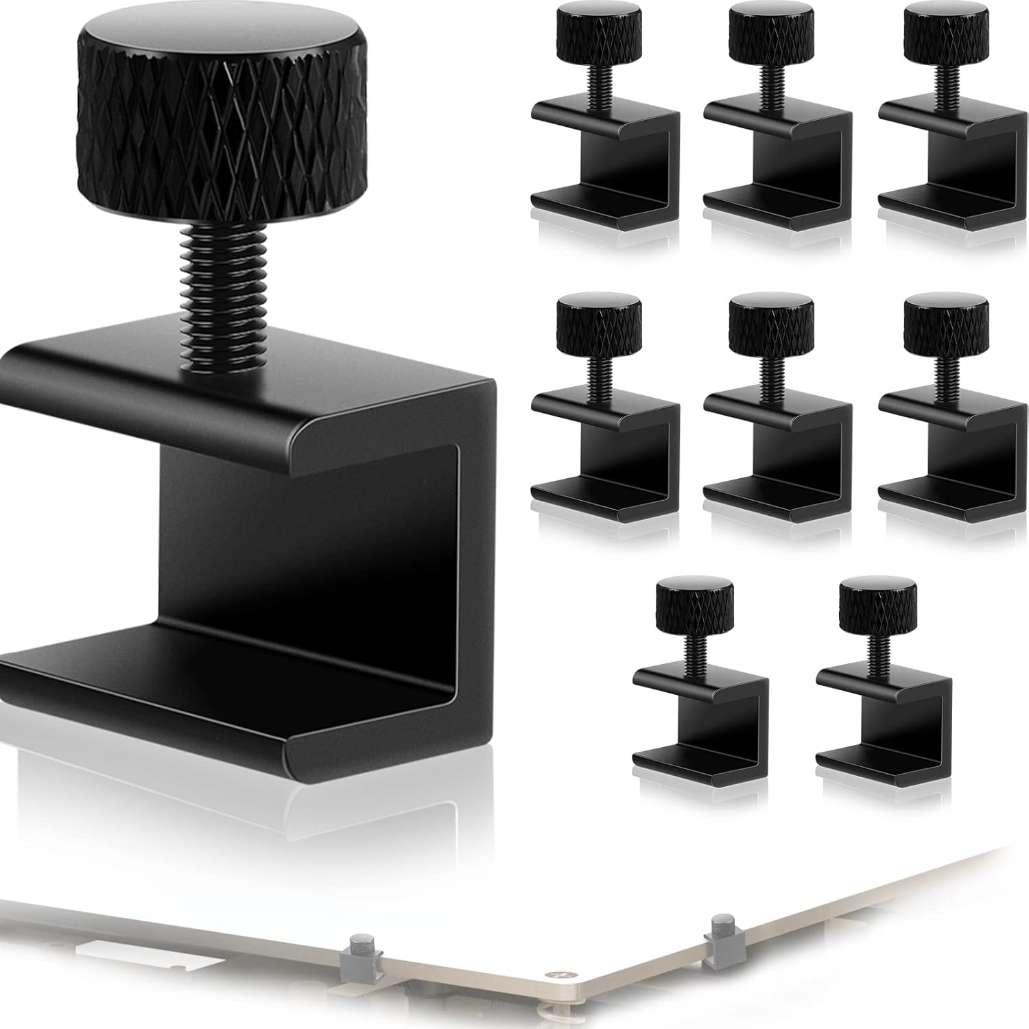 Moxweyeni 3D printer glass bed clips for Ender-style and CR-10-family machines