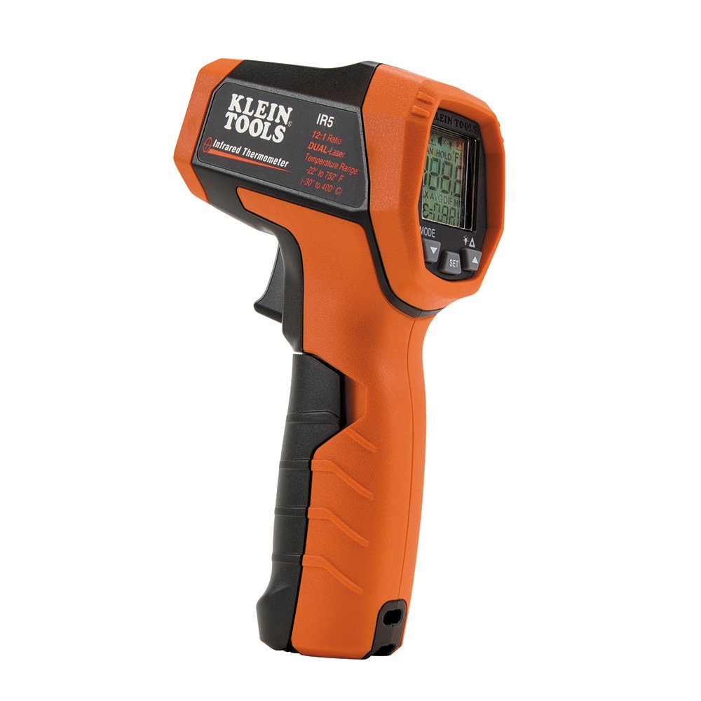 Klein Tools IR5 dual-laser infrared thermometer for 3D printer surface-temperature checks