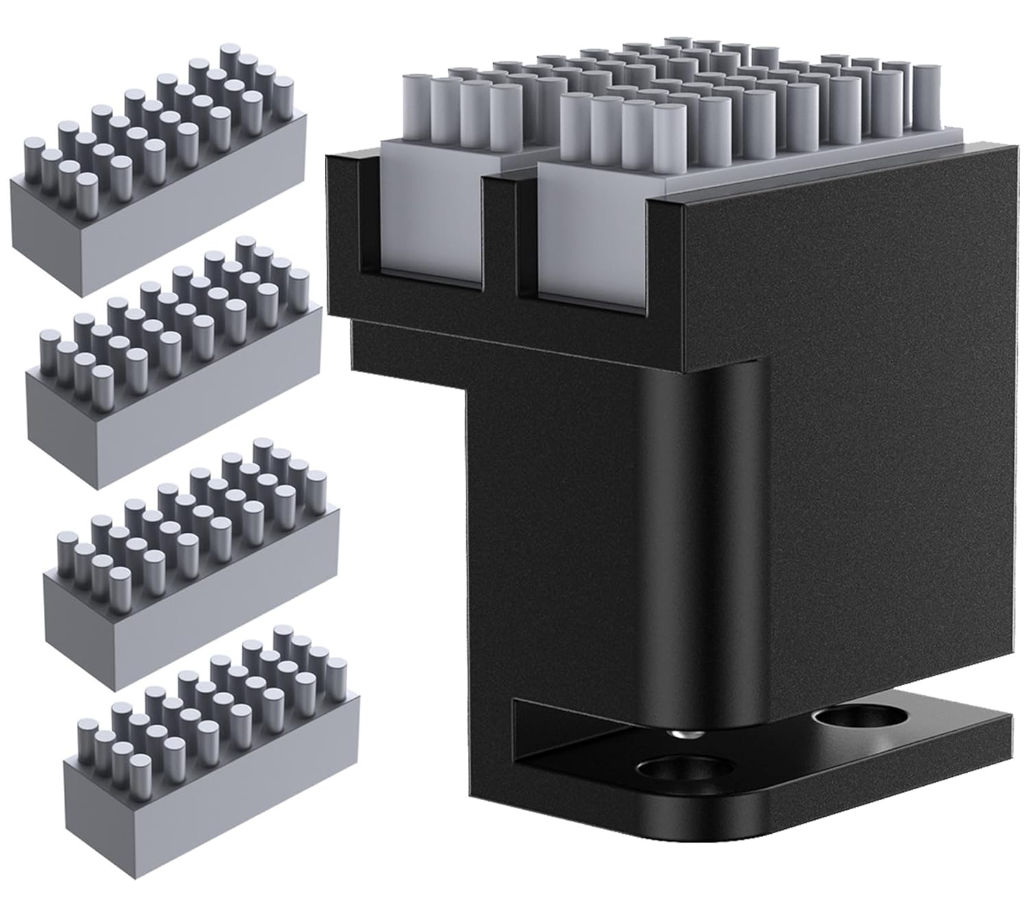 BIQU Panda Brush PX nozzle wiper kit with silicone replacement brushes for listed Bambu P1 and X1 printers