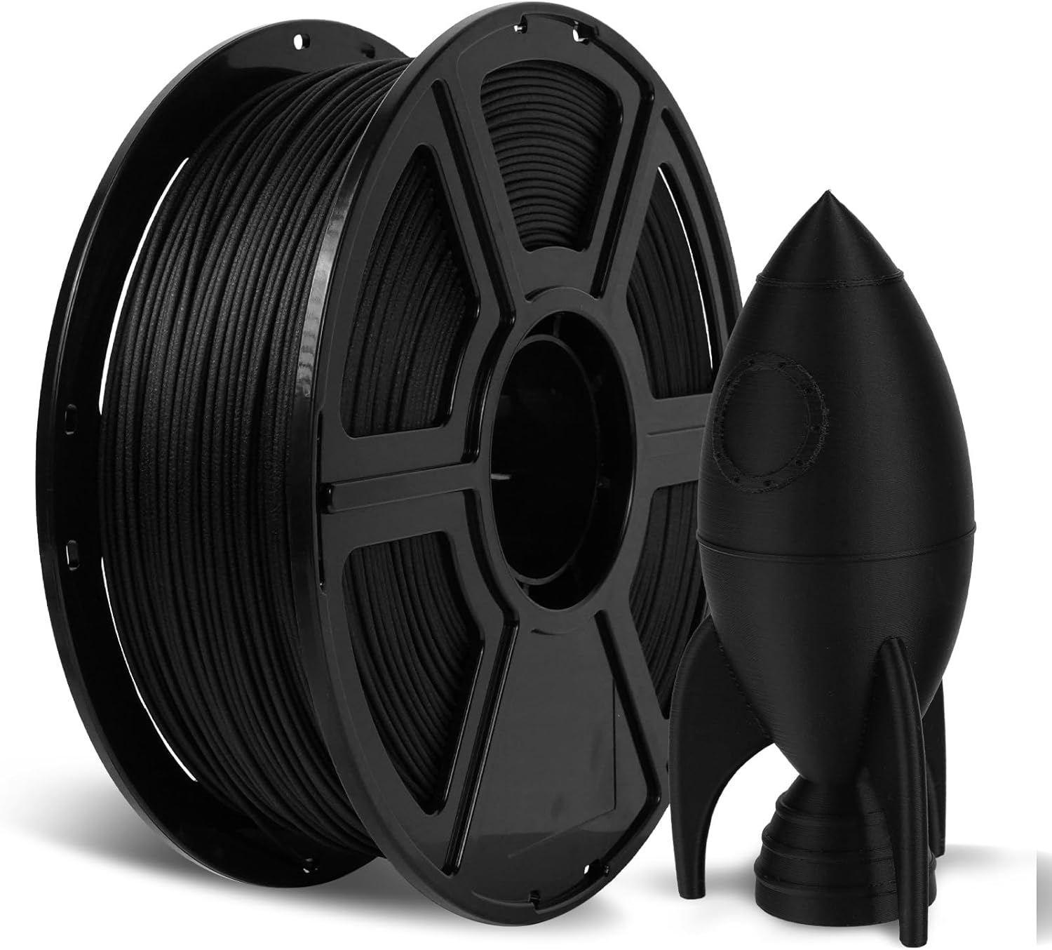 FLASHFORGE PETG-CF Black filament spool for stiff functional parts and shop fixtures