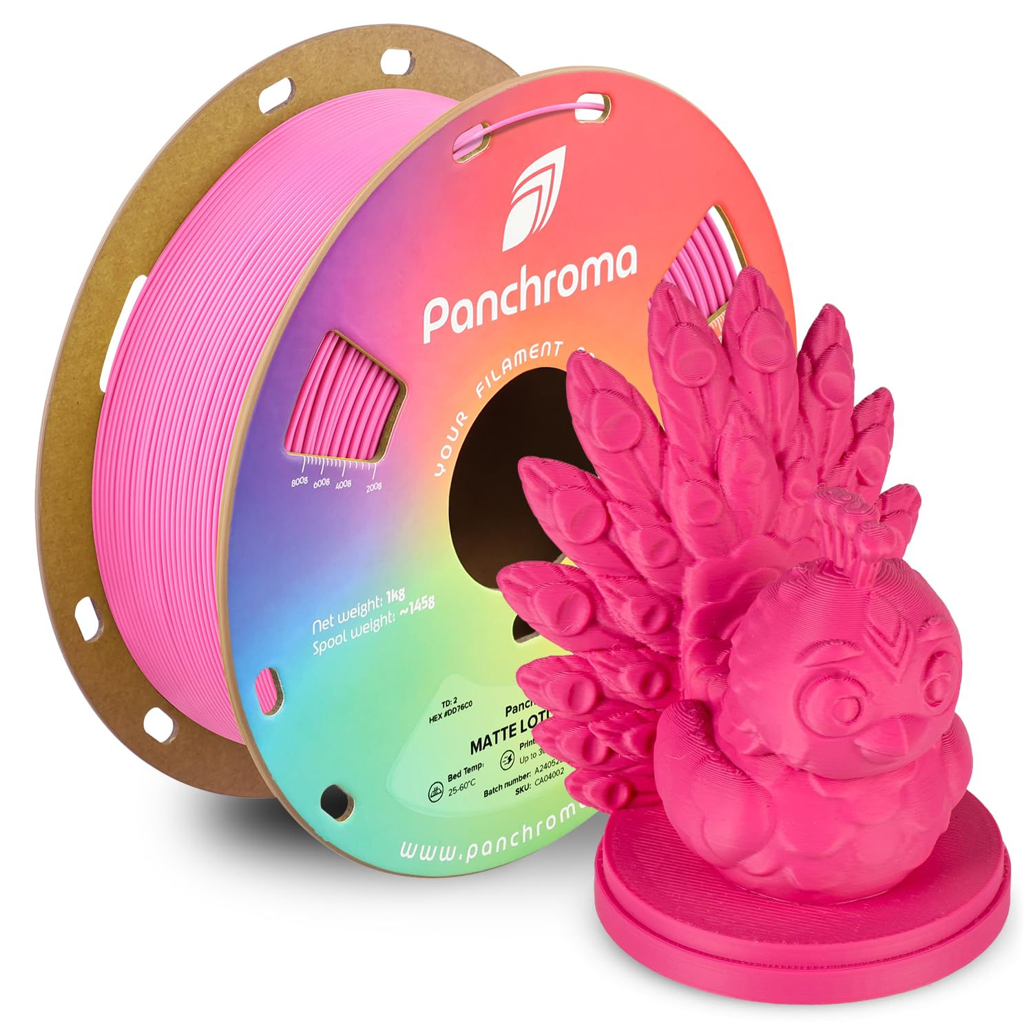 Polymaker Panchroma Matte PLA filament spool for 3D printing
