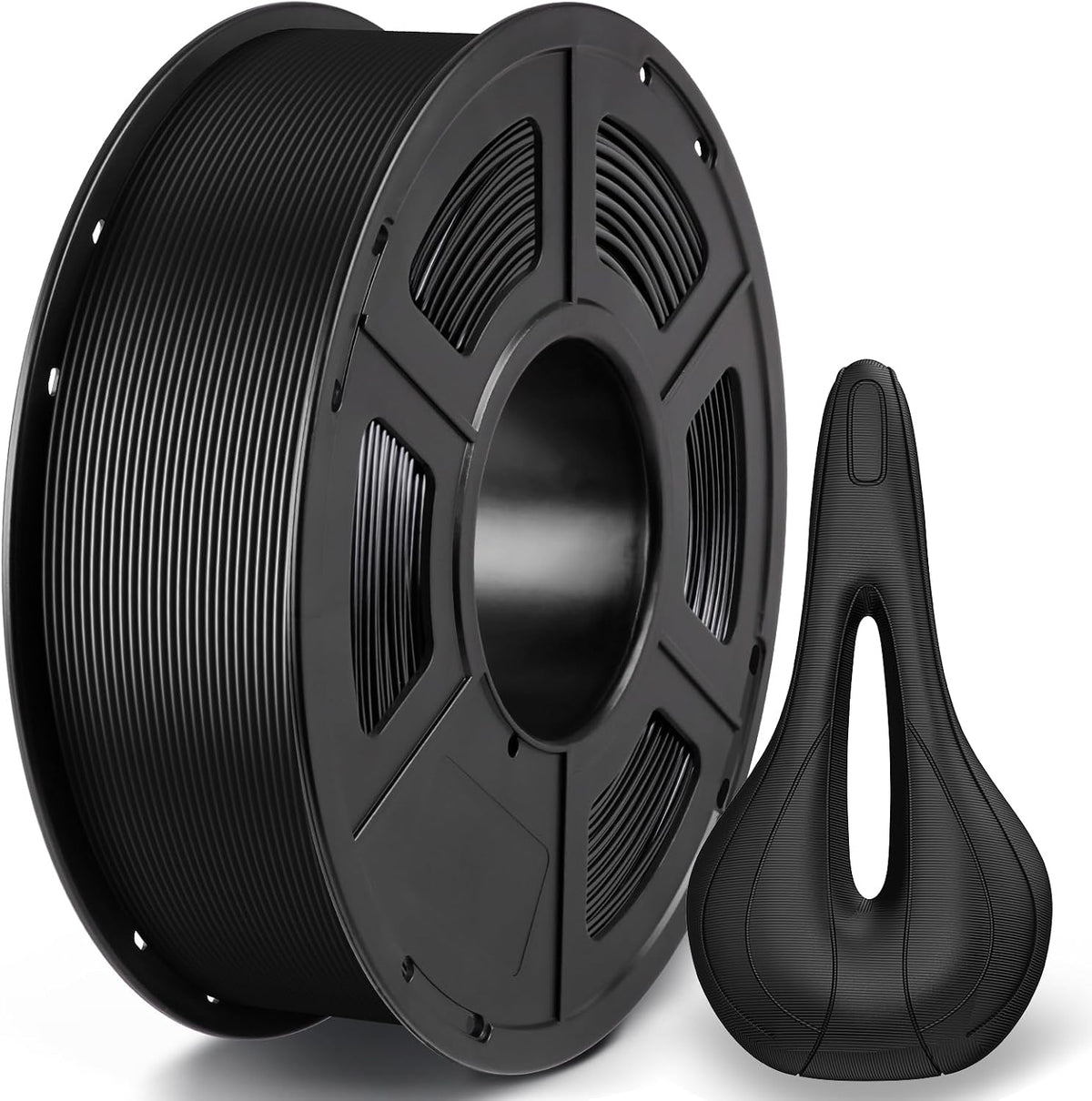 Anycubic ASA black filament spool for outdoor parts and tougher utility printing