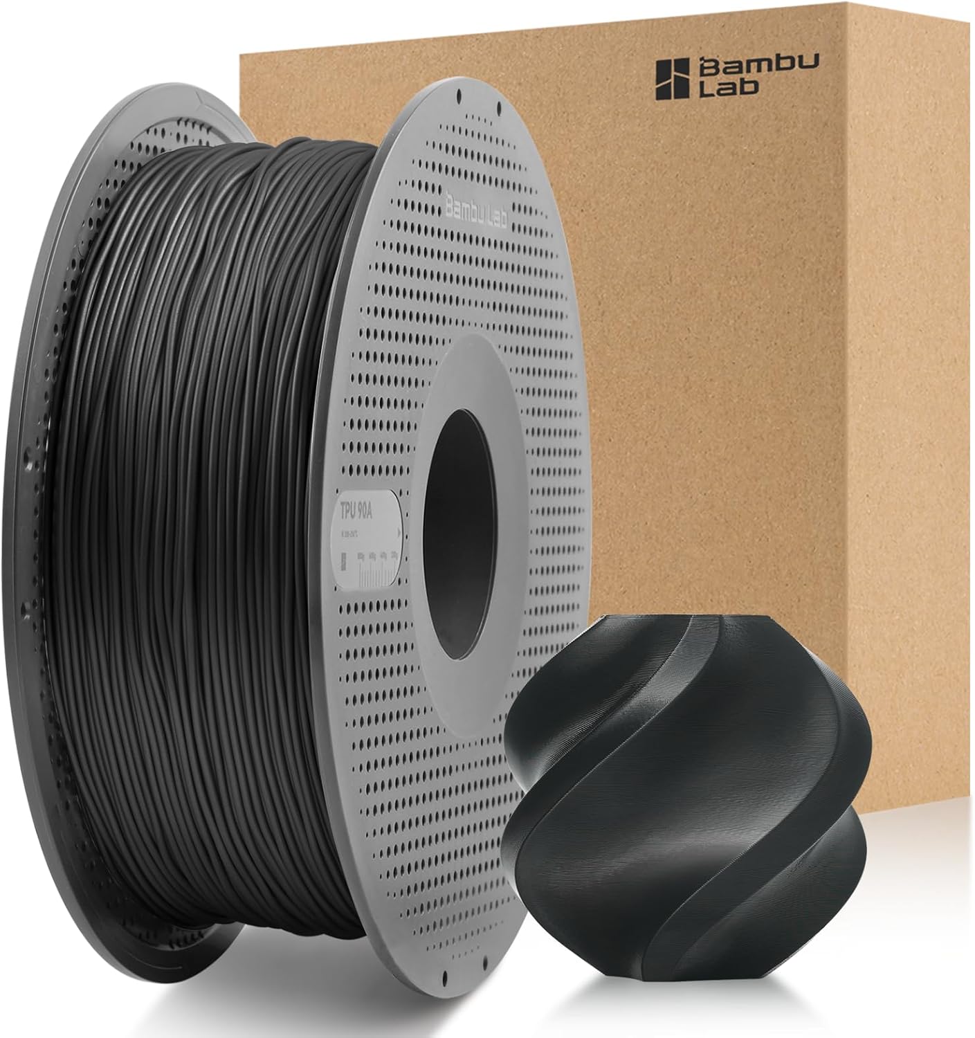 Bambu Lab TPU 90A filament for flexible 3D printed grips pads and durable soft parts