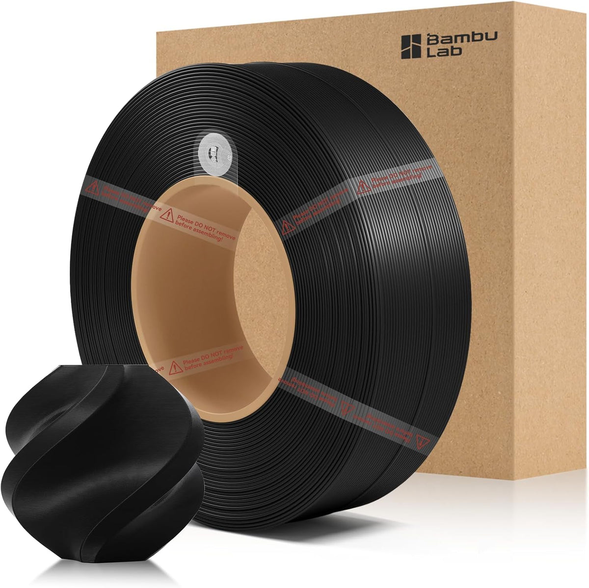 Bambu Lab PETG Basic Black filament spool for everyday utility 3D prints