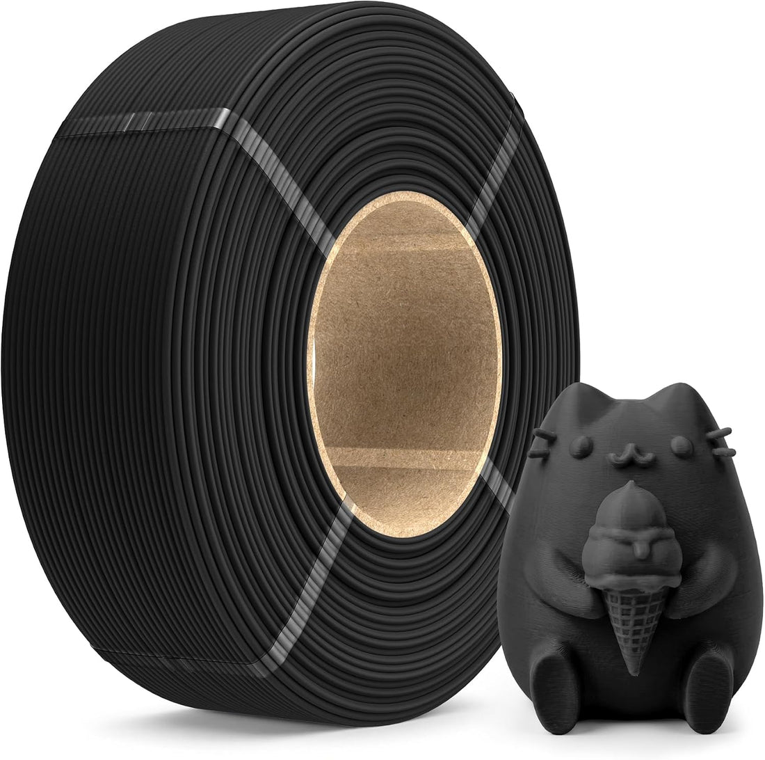 SUNLU matte PLA refill black 1.75 mm 1 kg spool-free filament coil
