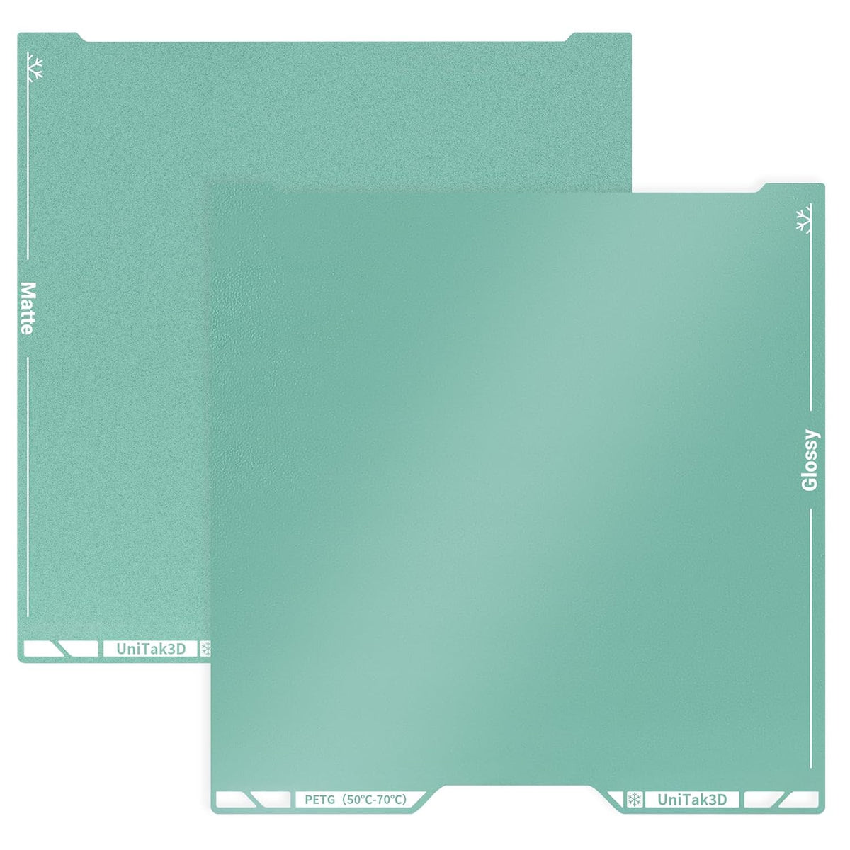 HzdaDeve 260X271MM for Centauri Carbon Build Plate PEI PEO Sheet Double Sided Smooth Board Heated Print Bed Flexible Platform for Elegoo Centauri Carbon/Centauri Carbon 2/CC/CC2 (PEO+PET)