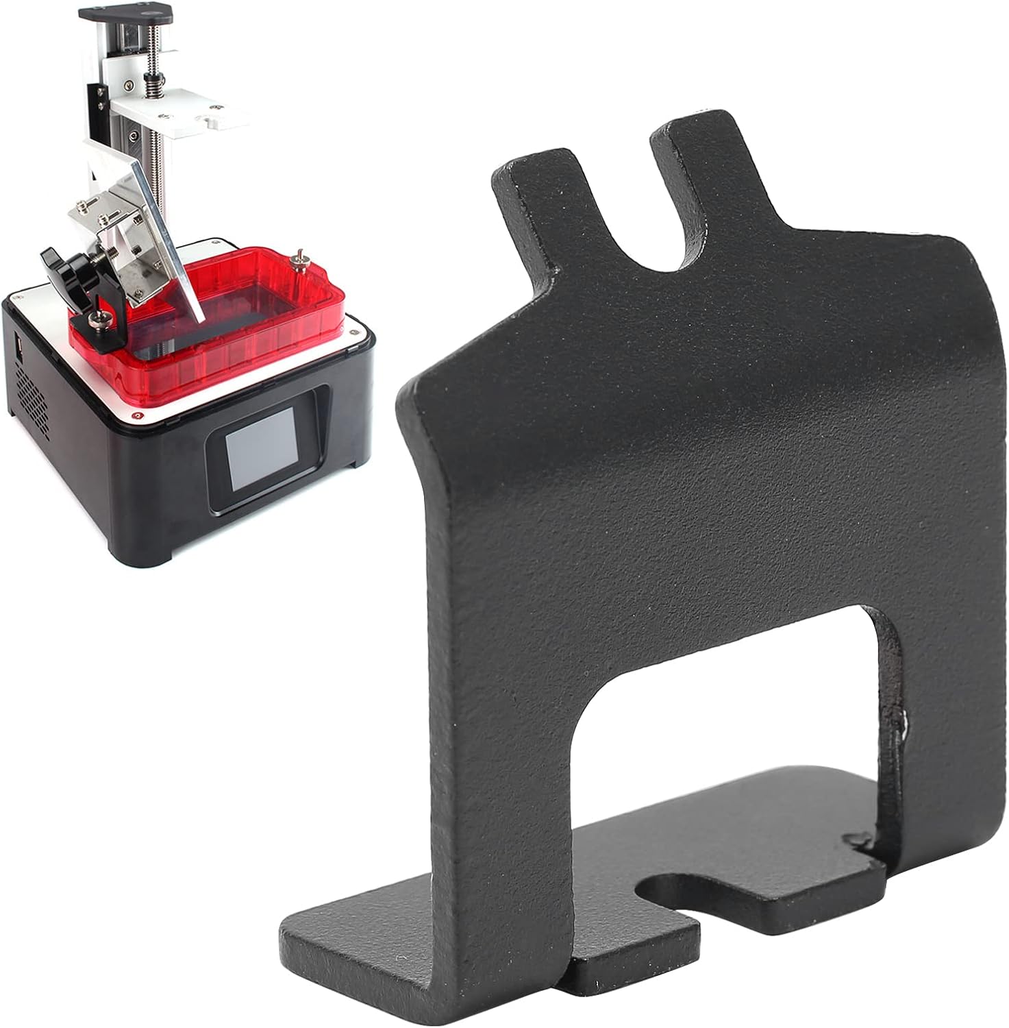 3D printer drip holder accessory for cleaner resin vat draining and bench cleanup