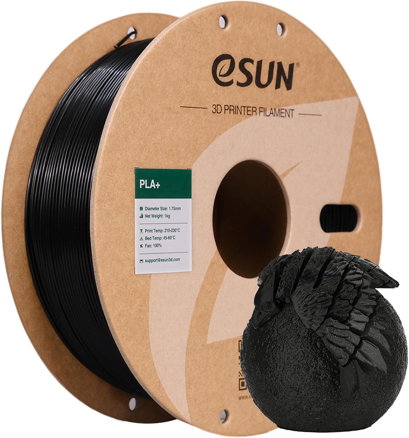 eSUN PLA plus filament for stronger everyday utility prints