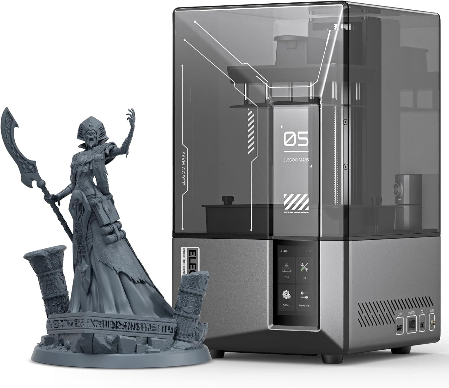 Elegoo Mars 5 Ultra resin 3D printer for miniature and detail-focused printing