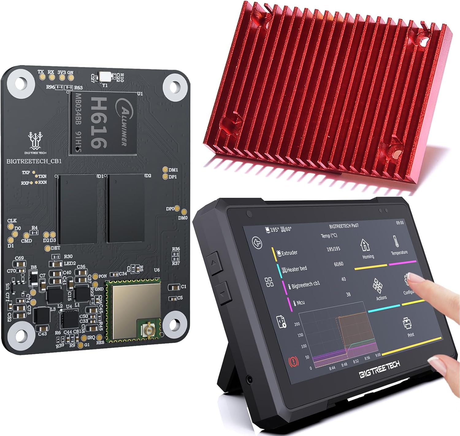 BIGTREETECH Pad 7 Klipper control screen for 3D printers
