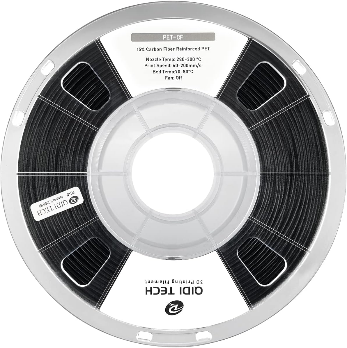 QIDI PET-CF filament for stiffer carbon-filled functional brackets and machine parts