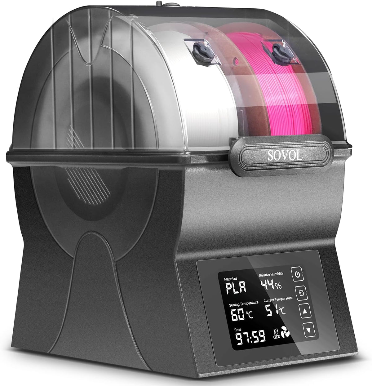Sovol SH02 two-spool filament dryer for PETG TPU nylon and everyday material handling