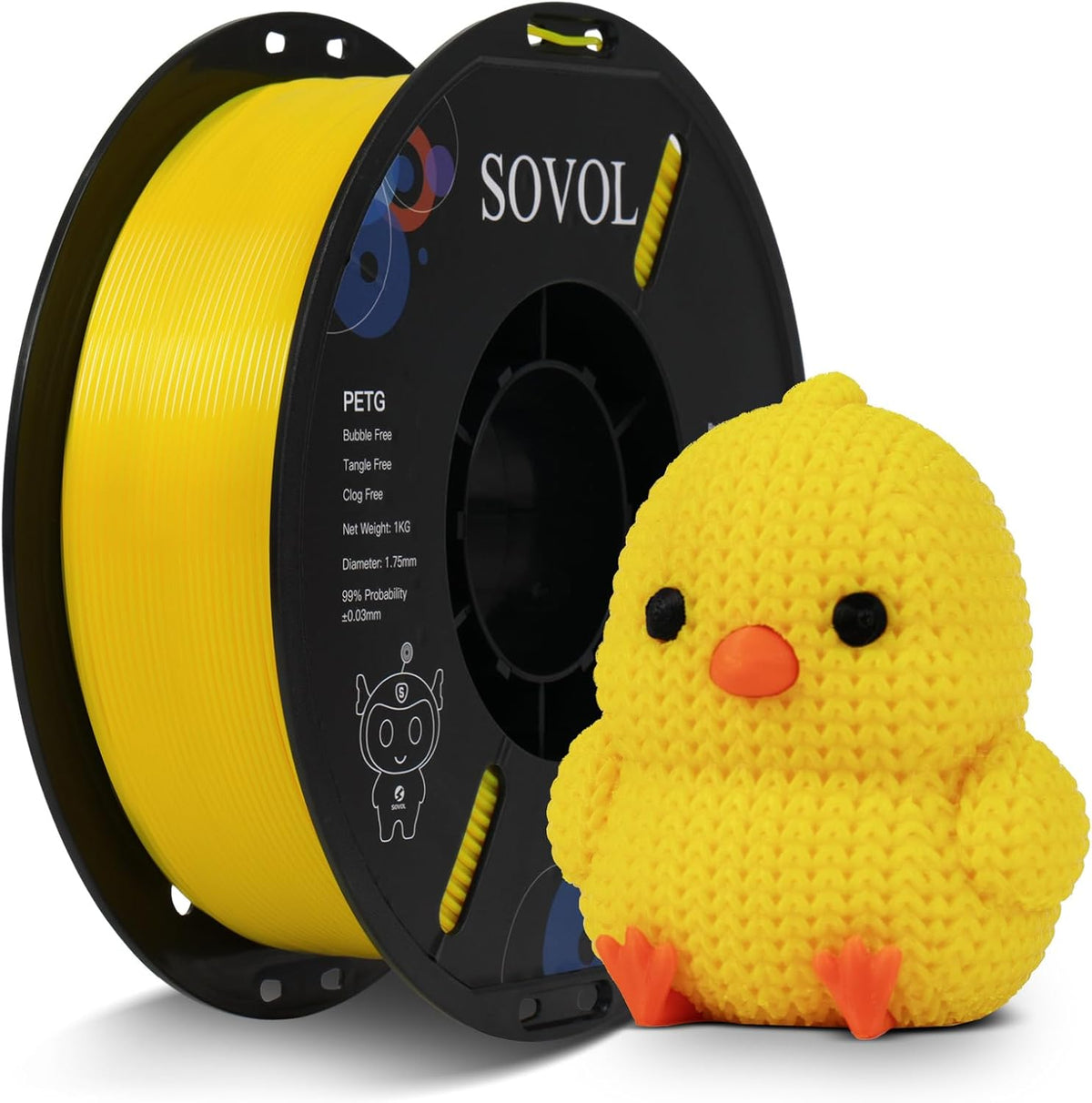 Sovol PETG filament for tougher everyday utility parts and bench prints