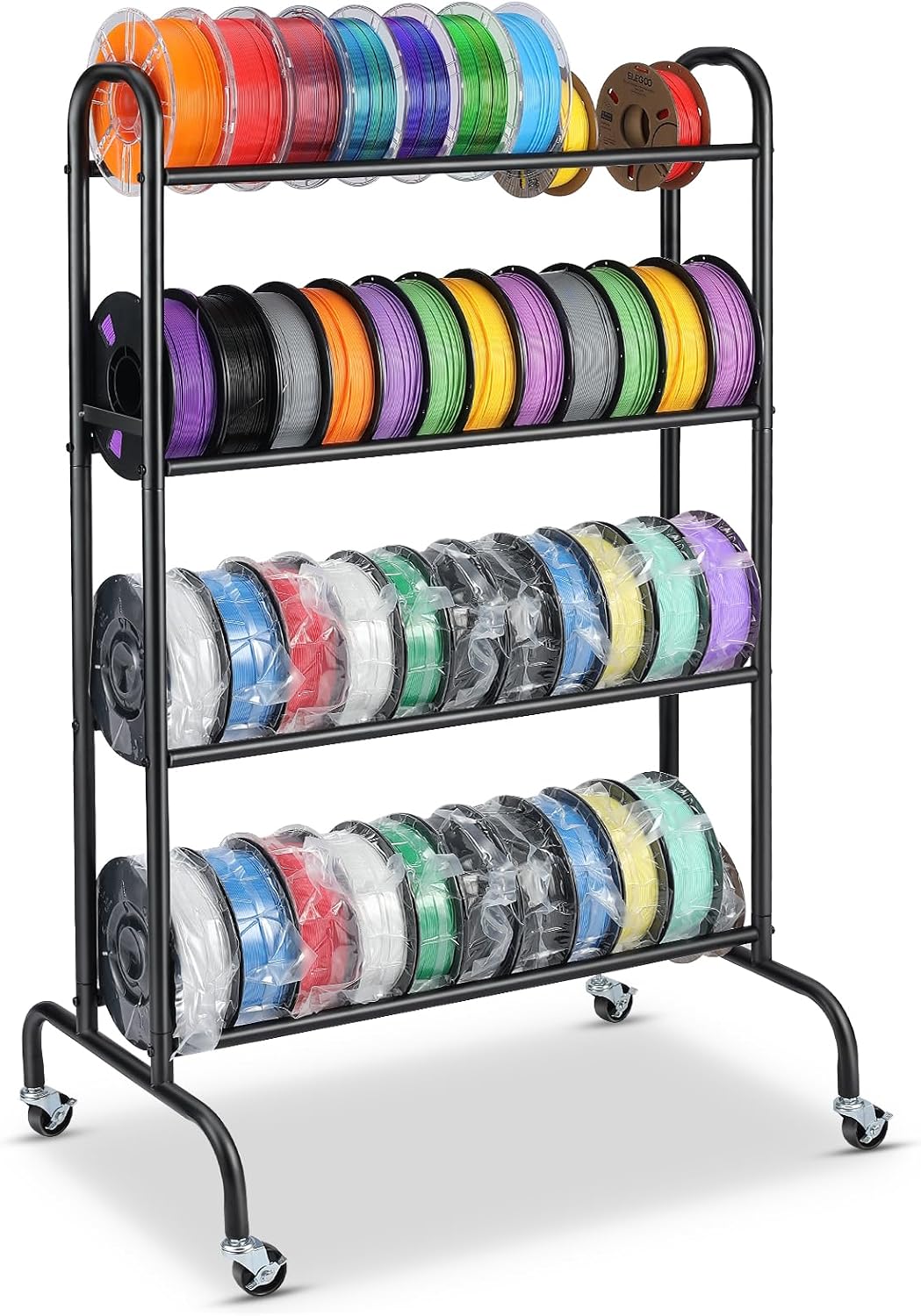 Filament storage rack featured in a practical filament inventory toolkit