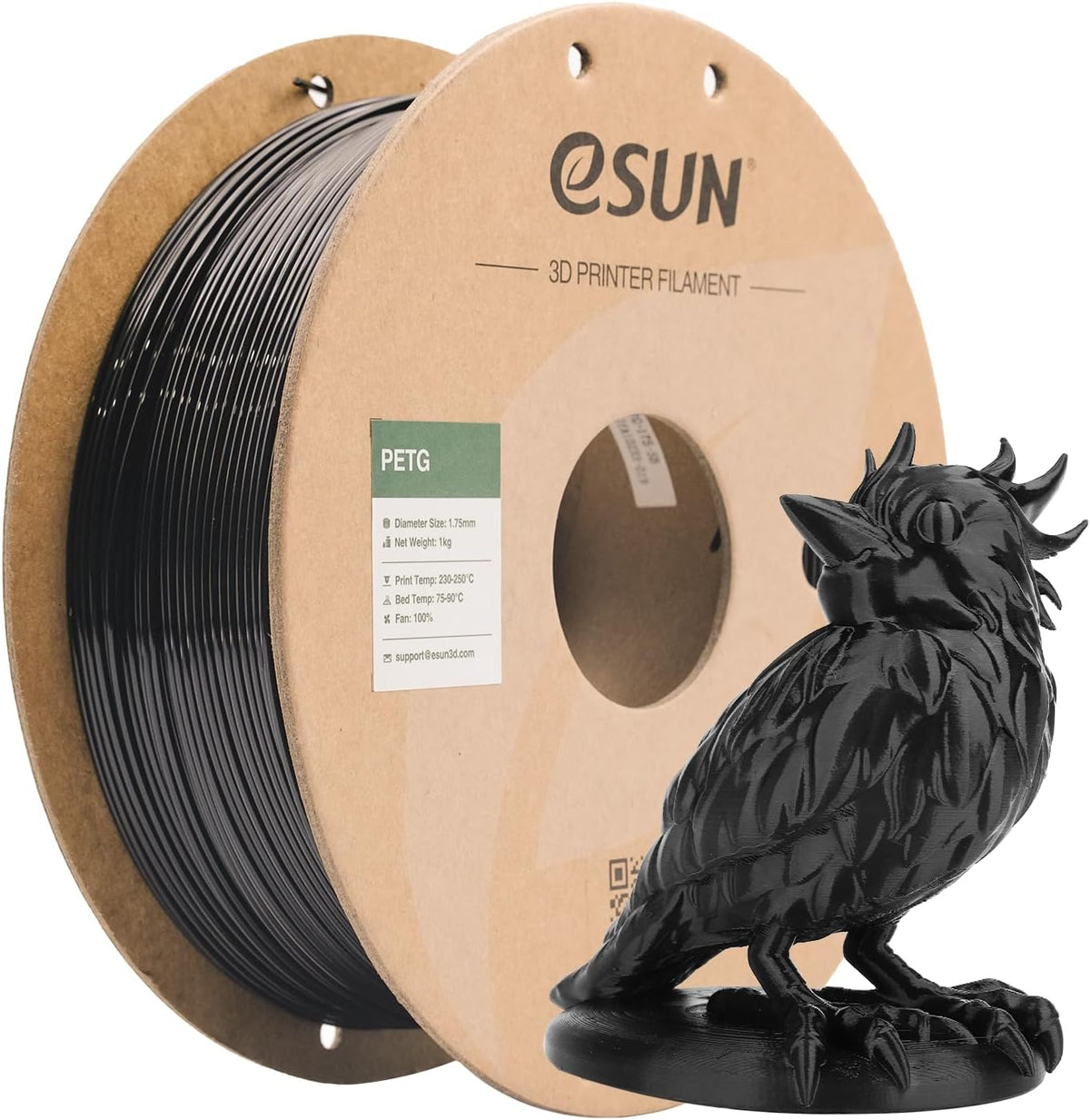 eSUN PETG filament spool for everyday functional 3D printing and tougher utility parts