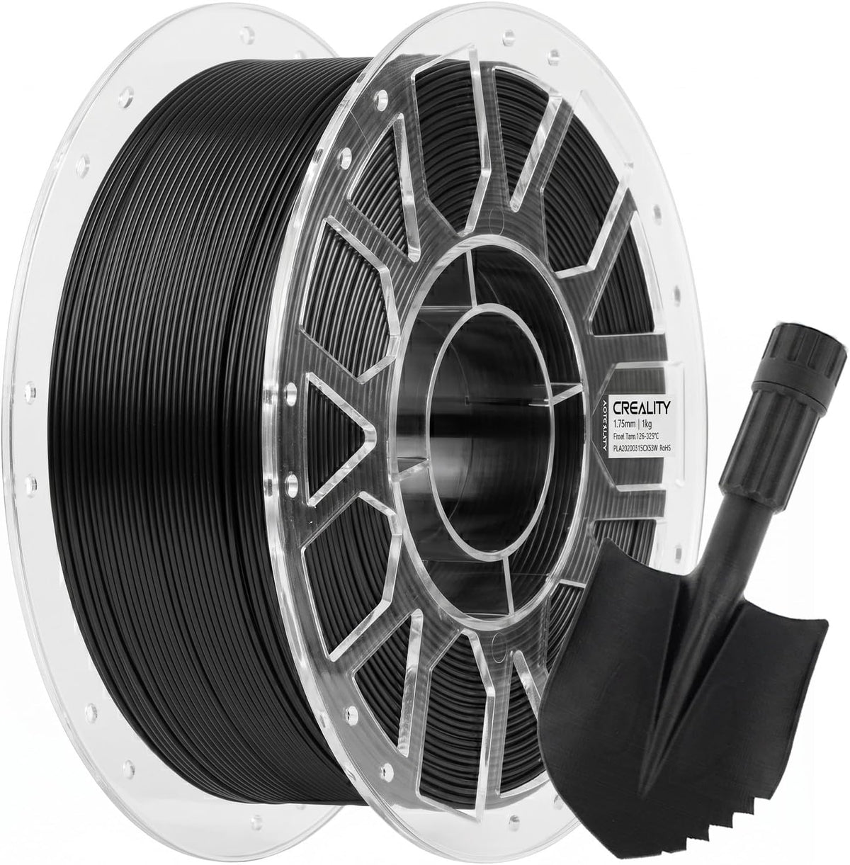 Creality ASA 3D Printer Filament 1.75mm, 1kg(2.2lbs)/Spool – UV & High-Heat Resistant, Weather Resistant, Dimensional Accuracy ±0.03mm, Ideal for 3D Printing Outdoor Functional Parts, Black