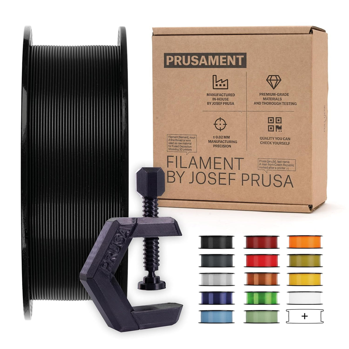 Prusament PETG filament spool for 3D printing