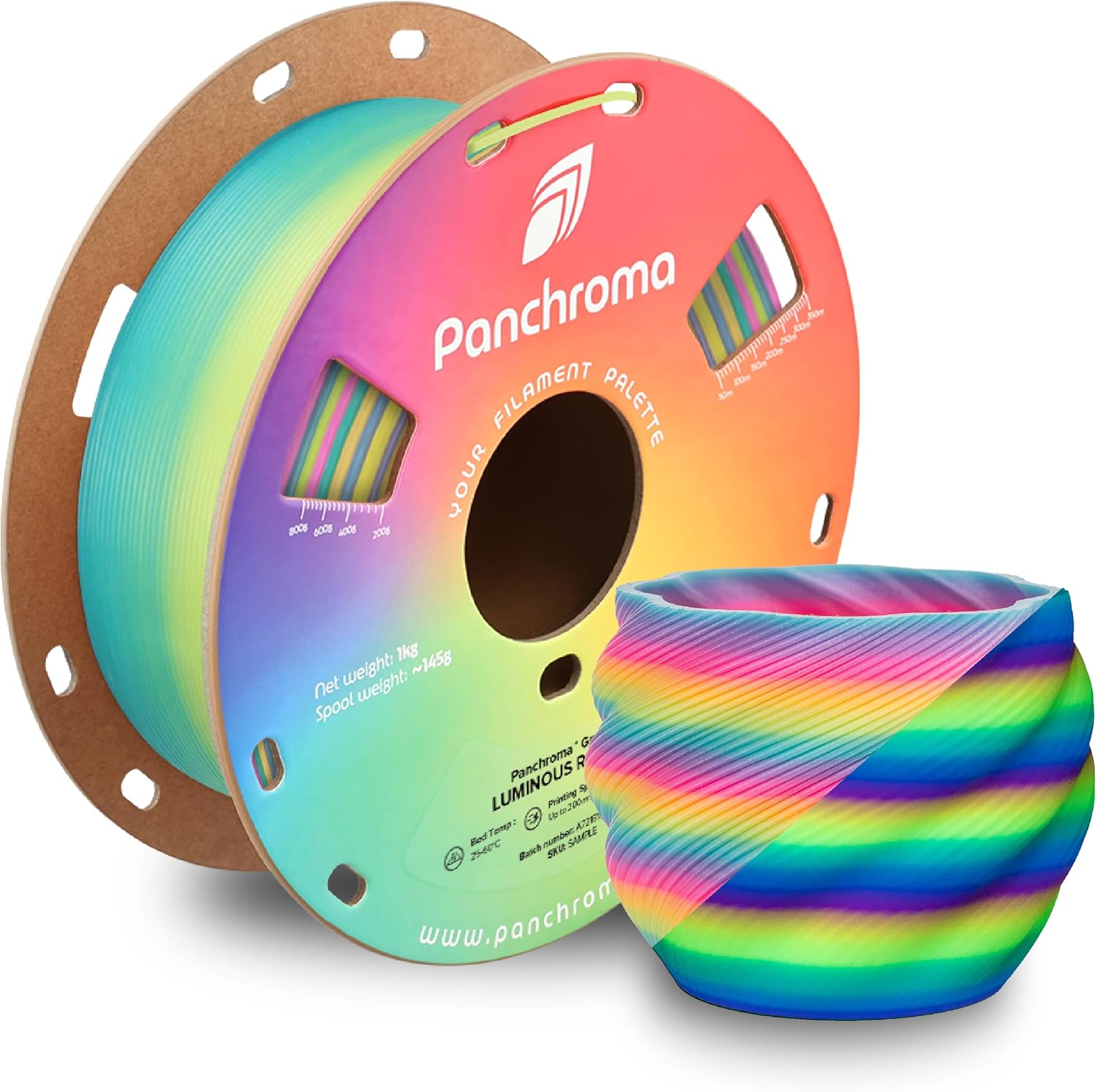 Polymaker Panchroma Gradient Matte PLA spool for display prints, giftable models, and multicolor matte parts