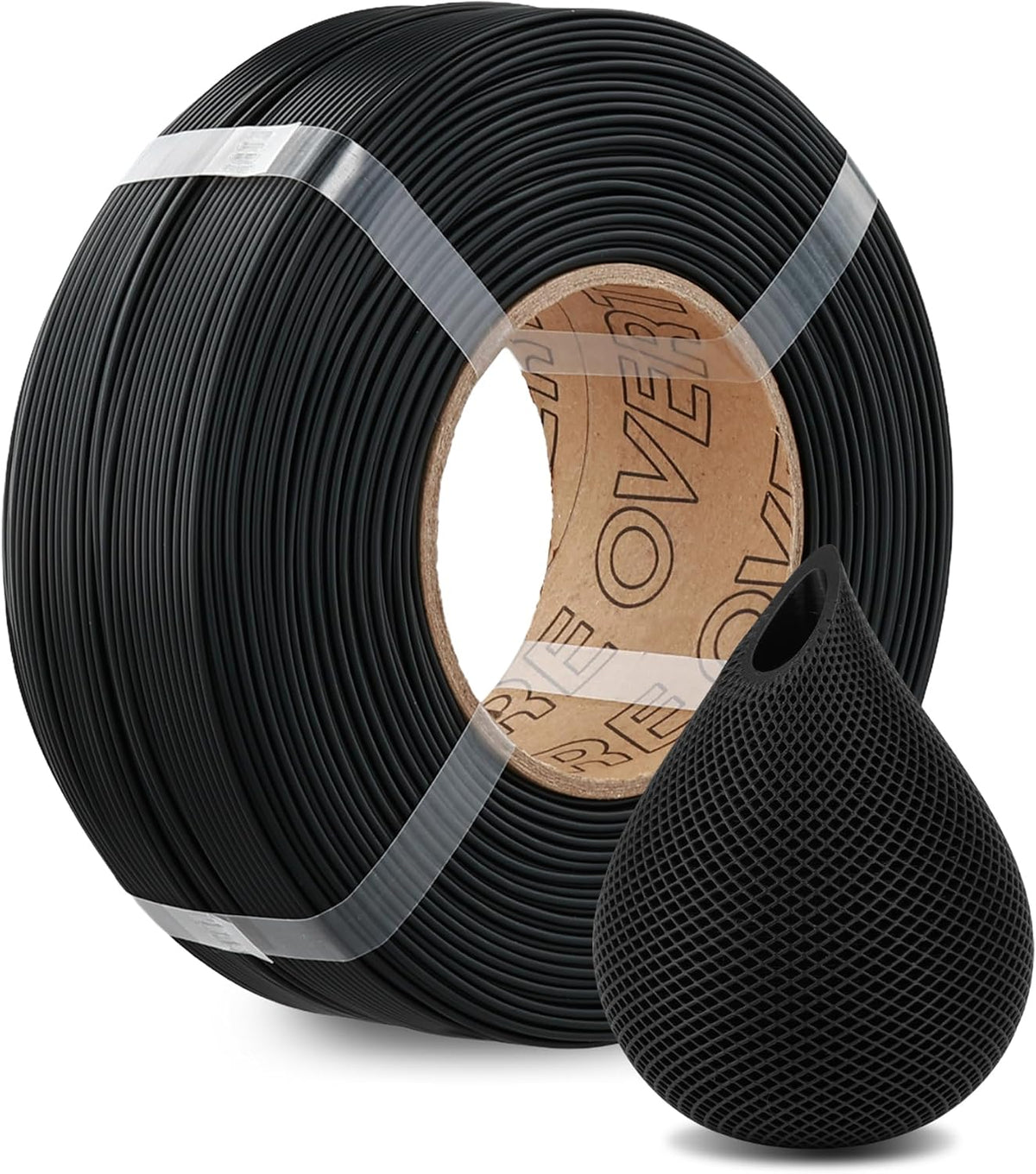 OVERTURE High Speed PLA black refill for compatible reusable filament spools