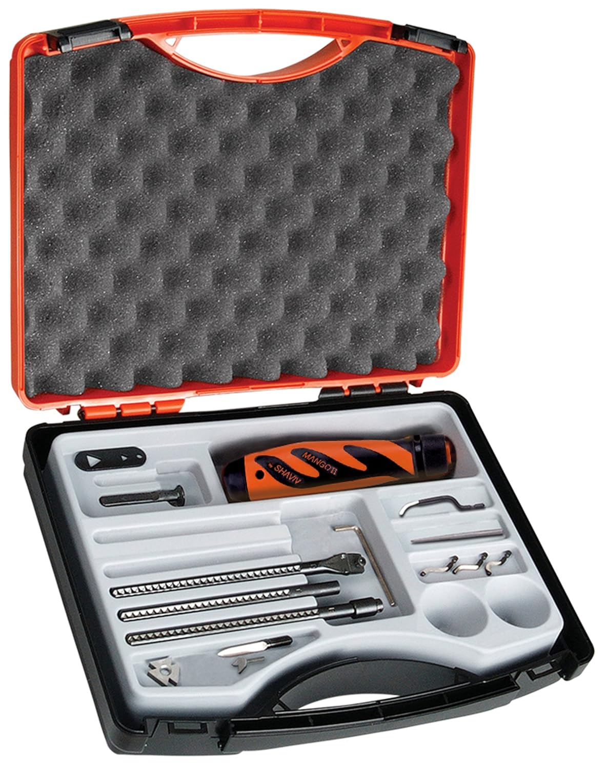 90085 Top Three Mango II Deburring Tool Starter Kit (12 Pieces in Case)