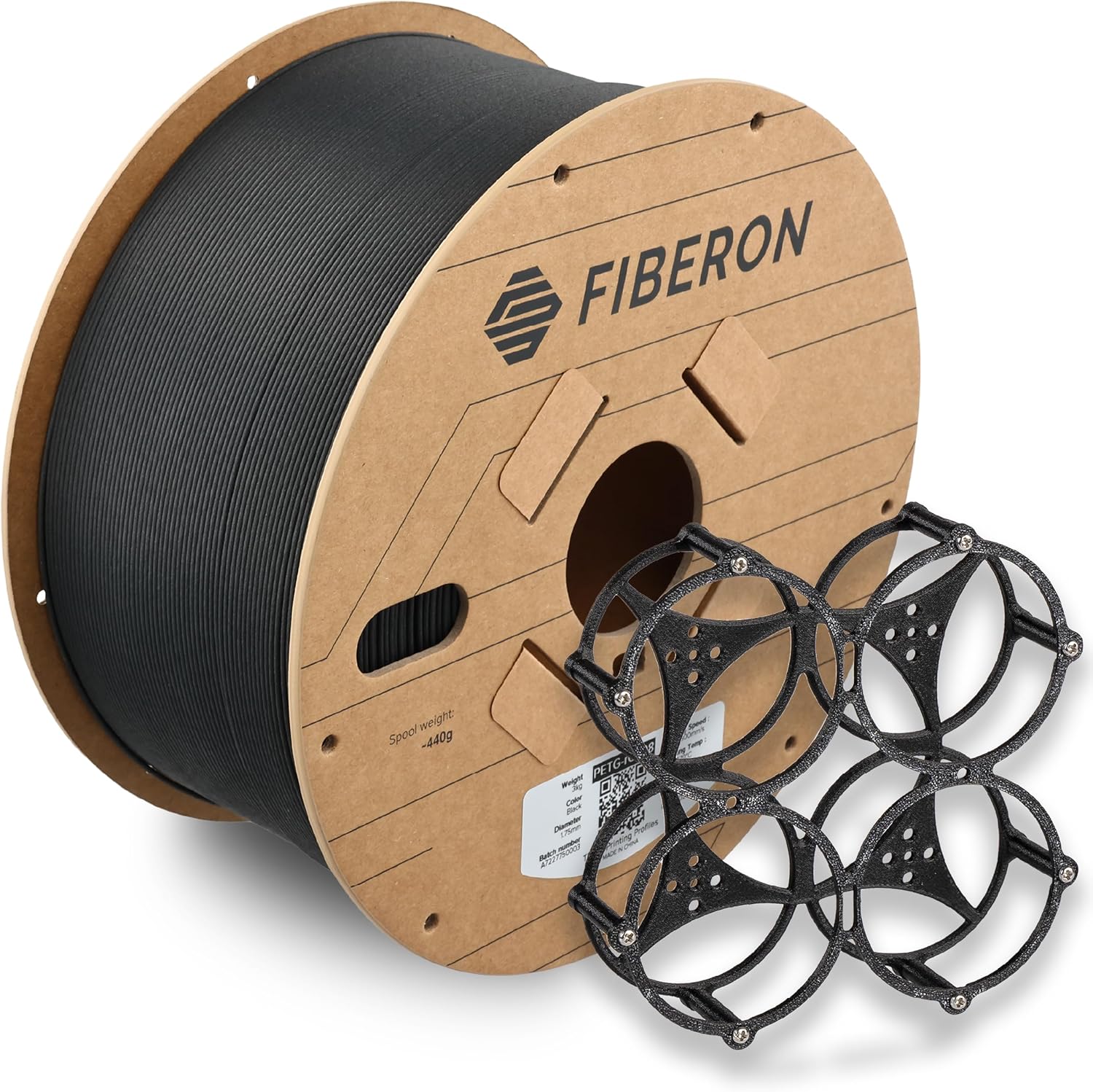 Polymaker Fiberon PETG-rCF08 filament for stiffer utility parts and machine-side prints
