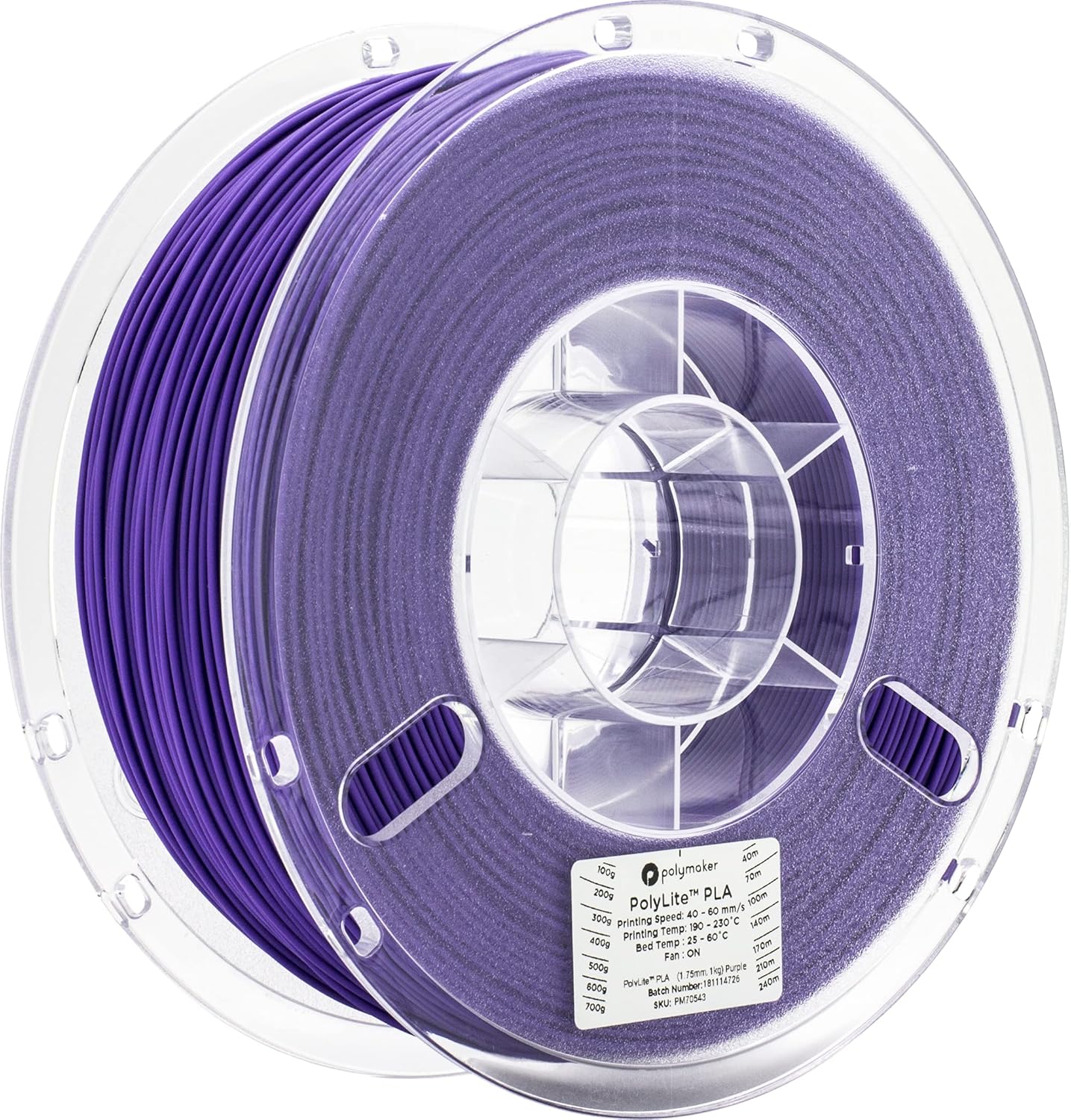 Polymaker 70543 Filament PLA 1.75mm 1kg Purple PolyLite 1 pc(s)